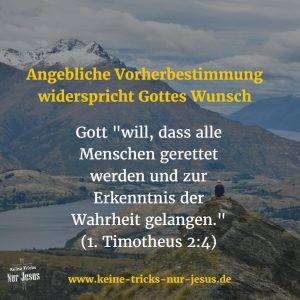Kommt alle her zu mir, die ihr auserwählt seid… äh, hat Jesus das gesagt?