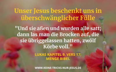 Jesus hat niemanden arm gemacht