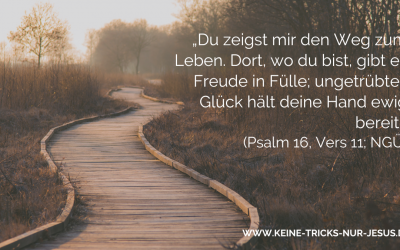 Gott zeigt den Weg zum Leben