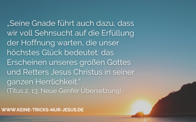 Warum sollen wir über die Endzeit lernen?